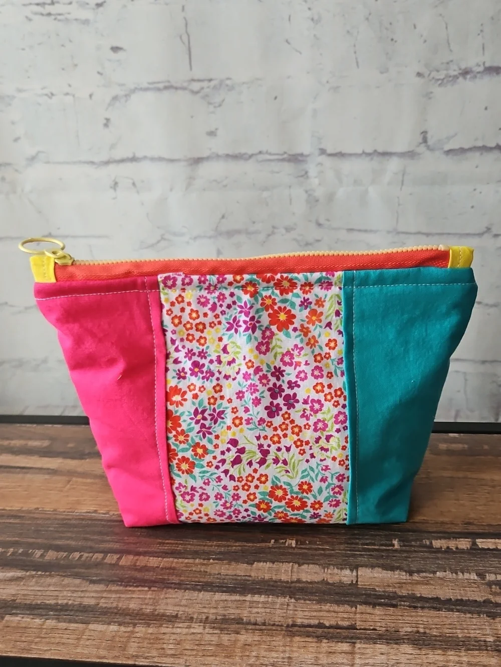 Handmade Quilted Cotton Bright Floral 8